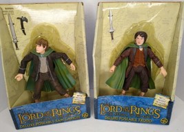 Lord of the Rings The Return of the King Deluxe Poseable FRODO &amp; SAM GAMGEE  - £23.18 GBP