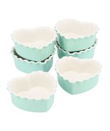 Martha Stewart Hartley 6 Piece 4.1 Inch Stoneware Heart Shape Baker Set ... - $117.32 CAD