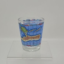 Cayman Island Souvenir Shot Glass Map Themed Ships Nautical 2.5&quot; - $10.88