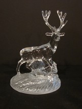 Stag Deer Ornament Figure Cristal D&#39; Arques Crystal (Rare) - £31.89 GBP