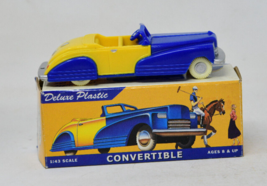 Dimestore Dreams Blue &amp; Yellow Plastic Convertible 1/43 Scale  #20010 - $10.40