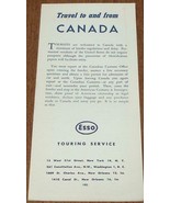 Esso - Travel To and From Canada - 1952 Tour Tip Pamphlet - VGC - COLLEC... - €5,11 EUR