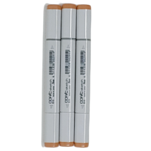 Copic Sketch E13 Light Suntan 3 Pk Markers with Medium Broad &amp; Super Bru... - $21.99