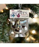 1998 Hershey&#39;s Kisses Christmas Silver Plastic Christmas Ornament NIP A7 - $9.27