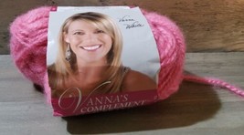 Vanna White Vannas Complement Lion Brand Pink Poodle Medium 4 100% Acrylic Used - £6.05 GBP