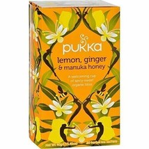 Pukka Organic Teas Lemon, Ginger &amp; Manuka Honey Herbal Teas 20 tea sachets - £10.47 GBP