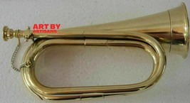 Musical Instrument Cavalry Horn School Solid Copper Brass Bugle - $75.00