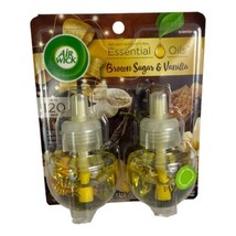 Air Wick Plug in Scented Oil  2 Refill Brown Sugar/Vanilla Limited Edition - £14.77 GBP