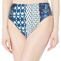 $48 Jessica Simpson Mix &amp; Match Print Bikini Bottom Swimsuit Navy Size Small - $28.50