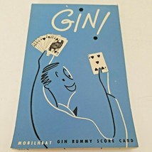 Vintage Unused Mobilheat Mobil Bridge Score Card Gin Rummy Score Card - £14.89 GBP