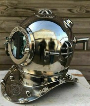 18&quot;Antique Diving Helmet Deep Sea Anchor Engineering Nautical Collectibl... - £167.56 GBP