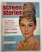 VTG Screen Stories Magazine October 1961 Portrait of Audrey Hepburn No Label - £37.49 GBP