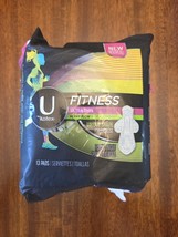 U by Kotex Heavy Flow Absorbency Fitness Ultra Thin Pads Wings 13 pads - $539.15 MXN