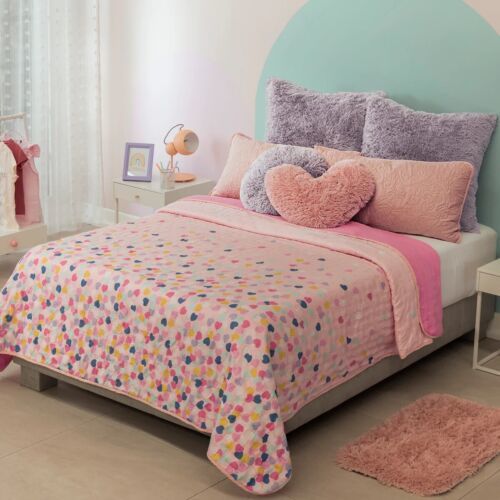 Primary image for HEARTS GLOW IN THE DARKNESS REVERSIBLE ULTRASLIM COMFORTER SET 1 PC QUEEN SIZE