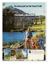 Rocky Mountain West Vacation Bureau Tourism Vintage 1972 Full-Page Magazine Ad - £7.74 GBP