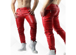 New Men Real Leather Pants Genuine Soft Lambskin Biker Trouser 2 - $198.68