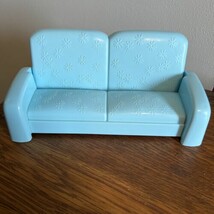 Barbie Talking Townhouse 2002 Mattel Replacement Blue Couch Sofa Fold Out - $18.76