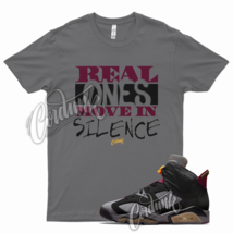 Grey REAL T Shirt for Air J1 6 Bordeaux Light Graphite Dark Maroon Charcoal - £20.27 GBP+