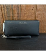 MICHAEL KORS Jet Set Travel Large Pebbled Leather Wristlet - $202.39 CAD