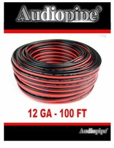 12 Ga. Gauge 100 Ft. 2 Conductor Red Black Speaker Zip Wire CCA Car Ster... - £34.84 GBP