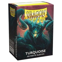 Arcane Tinmen Deck Protector: Dragon Shield: Matte: Turquoise (100) - £13.89 GBP