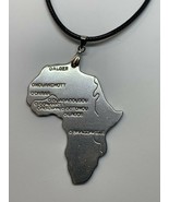 Unisex Fashion Imitation Leather Chain And Alloy Africa Necklace. - $13.85