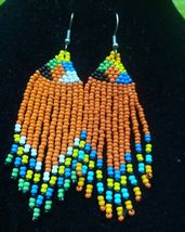 African Maasai Beaded Ethnic Tribal Earrings - Handmade in Kenya 2 - £7.86 GBP