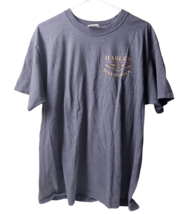 Harley Davidson Hanes Beefy T Shirt Seacoast North Hampton NH Grey Sz L 2013 - £19.45 GBP