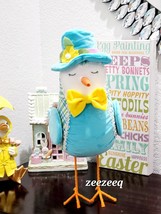 LARGE Easter Spring Fabric Felt Bird Boy Doll Tabletop Home Decor 17.5&quot; Tall - £39.55 GBP