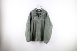 Vtg Mens Large US Military Gen III Cold Weather Full Zip Fleece Jacket Green USA - £39.52 GBP