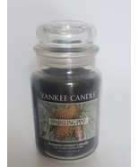 Yankee Candle Sparkling Pine 22 Oz Housewarmer Jar Candle White Label HT... - $69.95