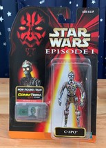 1998 Hasbro STAR WARS Episode I CommTech Chip C-3PO Mint On Card - £8.68 GBP