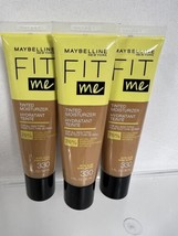 (3) Maybelline 330 Medium Fit Me Tinted Moisturizer Natural Look Foundation - $8.99