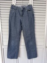 Liz Claiborne Straight Leg Dark Wash Blue Jeans Size 6 Denim - £11.55 GBP