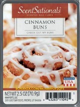 Cinnamon Buns ScentSationals Scented Wax Cubes Tarts Melts Candles - $4.00