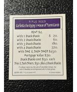 Monopoly Scooby-Doo Collectors Edition Replacement Part: Property Card -... - $4.05