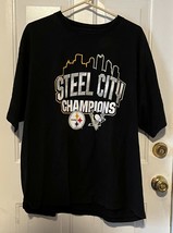 Reebok Pittsburgh Steeler/Penguins Steel City Champions T-Shirt XXL - £9.40 GBP