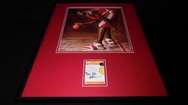 Greg Oden Signed Framed 16x20 Poster Photo Display Ohio State OSU - £79.12 GBP