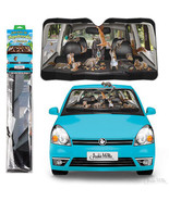CAR FULL OF SQUIRRELS AUTO SUN SHADE - Size 50&quot; x 27-1/2&quot; - protects, cools - €19,10 EUR