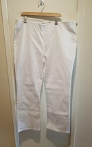 Soft Surroundings 2X The Ultimate White Denim Pull On Bootcut Full Length Jeans - £26.44 GBP