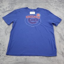 Chicago Cubs Shirt Mens L Blue Genuine Merchandise Short Sleeve MLB Tee - £17.89 GBP