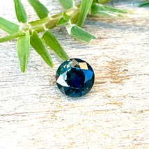 Natural Blue Green Sapphire | Round Cut | 5.00 mm | Unheated Untreated Sapphire  - £323.67 GBP