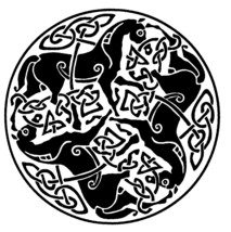 Equine Celtic Horse Epona Decal Choice of Color Sticker on a Clear Backg... - $94.05 MXN