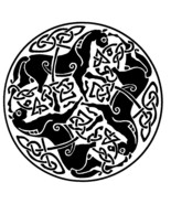 Equine Celtic Horse Epona Decal Choice of Color Sticker on a Clear Backg... - $5.00