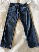 Levis 505 Jeans Mens 34x30 Dark Wash Denim Pants Cotton Blue Y2k EUC Levi’s - £19.46 GBP