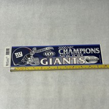 New York Giants 2000 NFC Super Bowl XXXV Champions Bumper Sticker NFL USA - £3.97 GBP