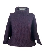Lou &amp; Grey Women&#39;s Dark Purple Dolman Turtleneck Poncho Cozy Sweater Siz... - €12,99 EUR