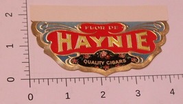 Vintage Flor De Haynie Quality Cigar Label  - £4.63 GBP