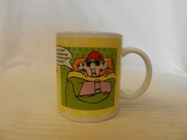 Maxine Yellow Ceramic Coffee Cup I&#39;m Not Grouchy by nature. Breakfast in... - $30.00