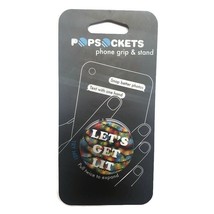 PopSockets Phone Grip Universal Phone Holder Lets Get Lit Cell Phone Stand - £8.48 GBP